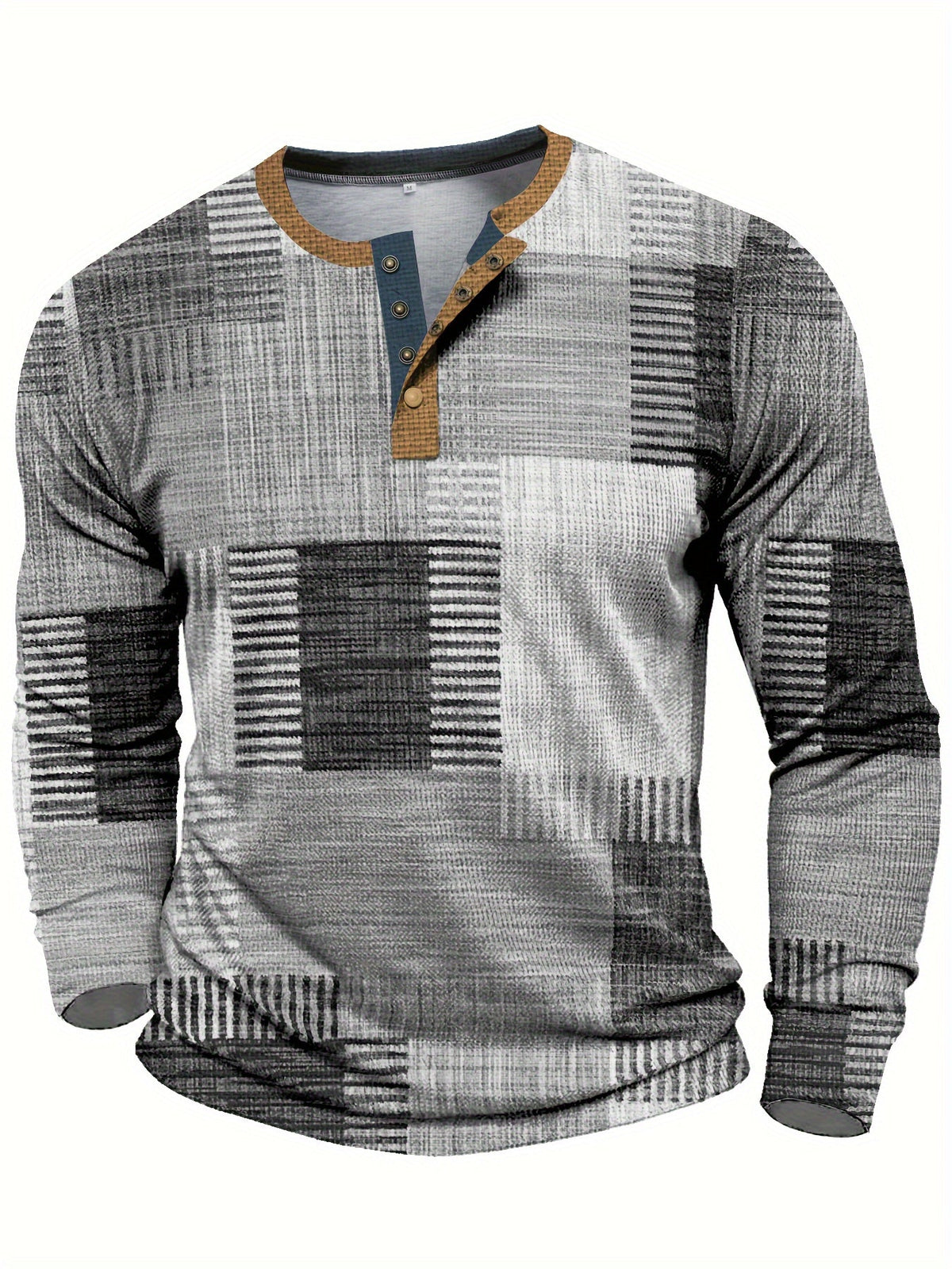 Men's Retro Check Pattern Jumper for Weekends and Evenings