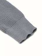 Men's Loose Drop-Shoulder Textured Cardigan with Zip Front