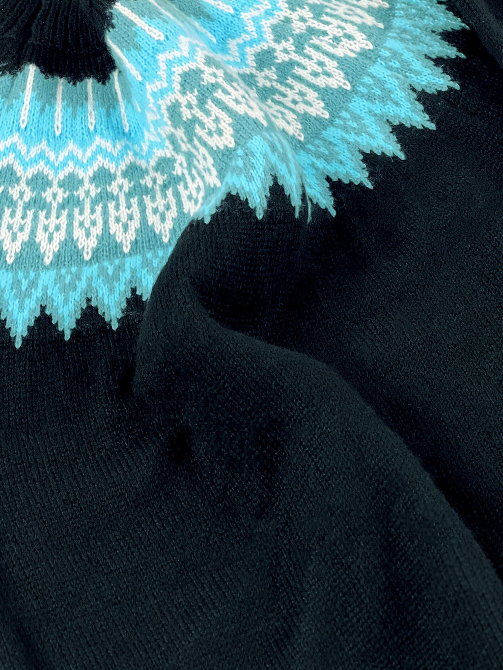 Women's Warm Jacquard Chunky Knit Jumper with Crew Neck