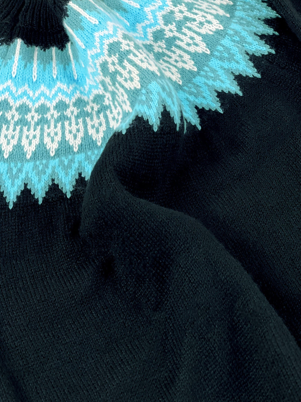 Women's Warm Jacquard Chunky Knit Jumper with Crew Neck