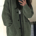 Women's Oversized Textured Knit Cardigan for Easy Layering