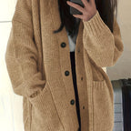 Women's Oversized Textured Knit Cardigan for Easy Layering