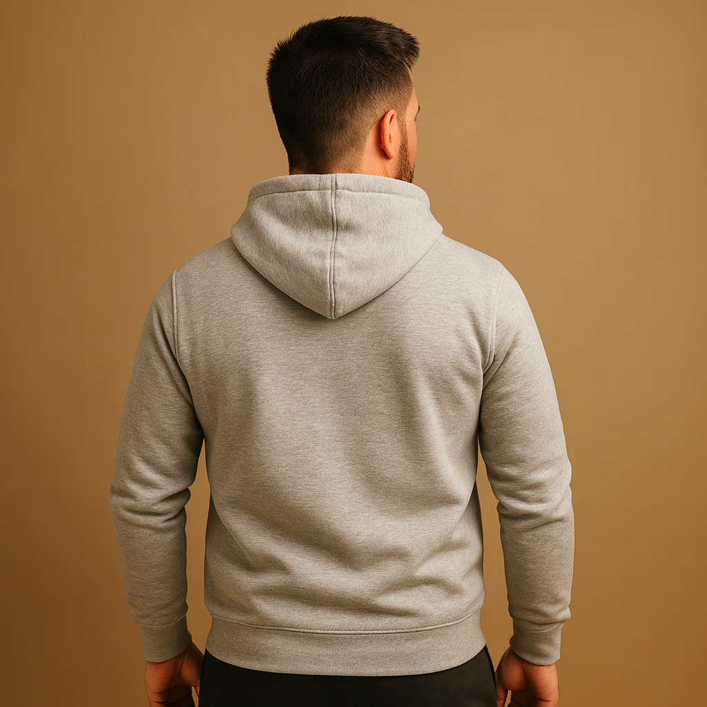 Men's Minimal Front-Pocket Hoodie for Weekend Walks