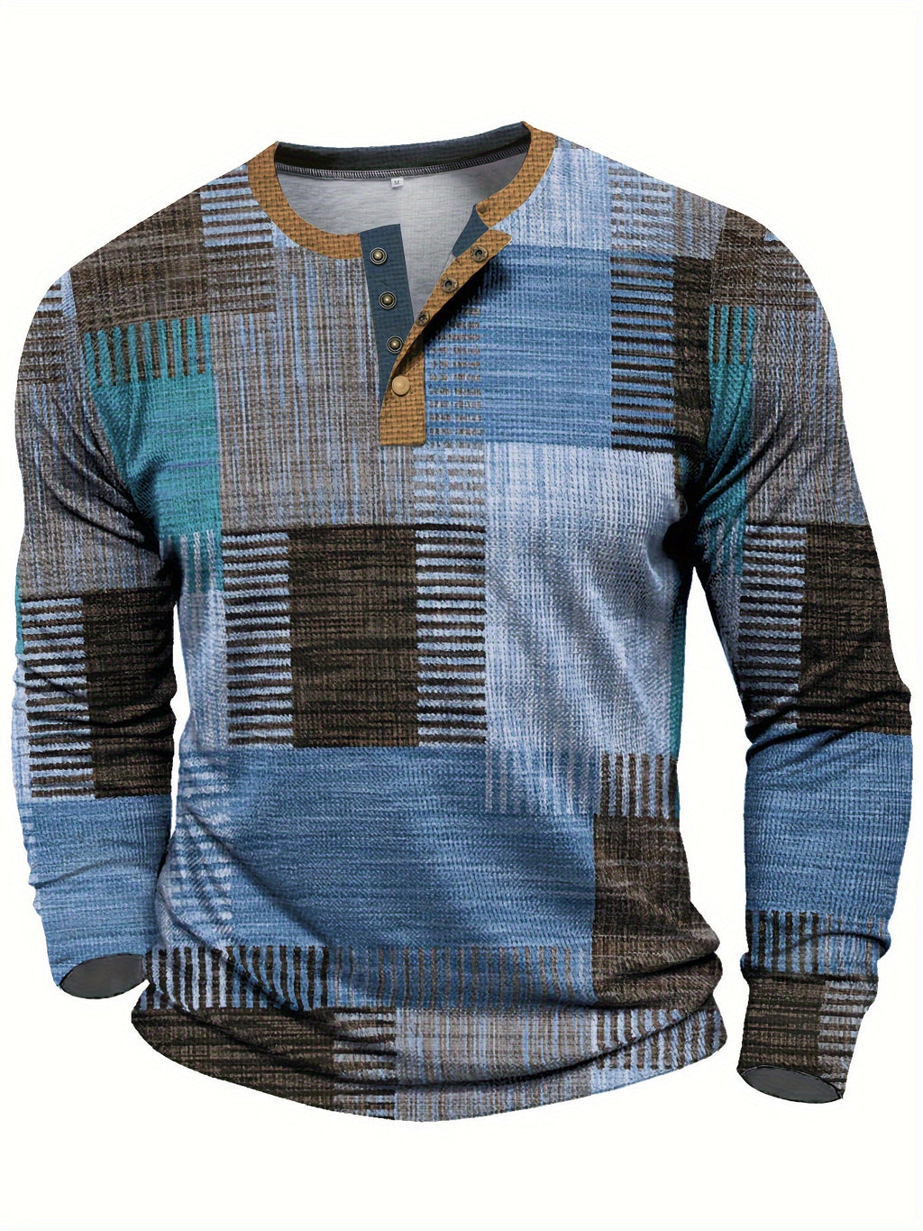 Men's Retro Check Pattern Jumper for Weekends and Evenings