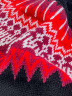 Women's Warm Jacquard Chunky Knit Jumper with Crew Neck