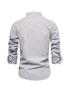 Men's Slim-Cut Desk-to-Dinner Shirt with Long Sleeves