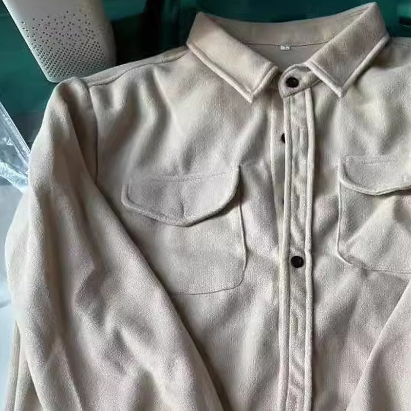 Men's Relaxed-Fit Two-Pocket Overshirt for Everyday Layering