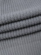 Men's Loose Drop-Shoulder Textured Cardigan with Zip Front