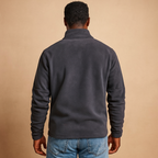 Men's Stand-Collar Fleece Half-Zip Jumper for Everyday Warmth