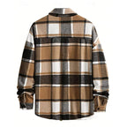 Men's Timeless Check Shirt Jacket to Wear Open or Buttoned