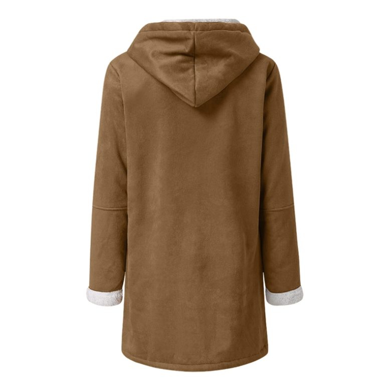 Women's Showerproof Fleece-Lined Duffle Coat with Toggles