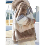 Women's Full-Zip Plush Hooded Jacket in a Roomy Cut