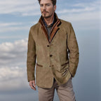 Men's Versatile Button-Front Blazer for Office and Weekend
