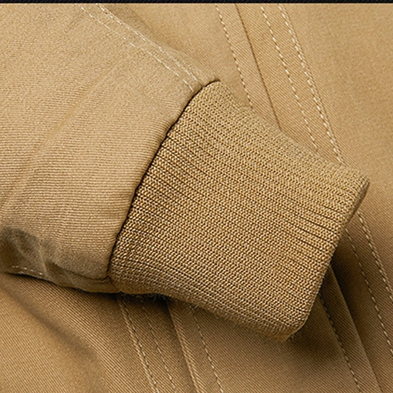 Men's Classic Relaxed-Fit Field Jacket for Spring and Autumn