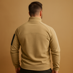 Men's Sleeve-Pocket High-Neck Layering Jumper