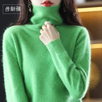 Women's Soft Rib-Knit High Neck Jumper for Everyday Layering