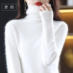 Women's Soft Rib-Knit High Neck Jumper for Everyday Layering