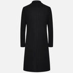 Men's Streamlined Knee-Length Coat with Light Inner Lining