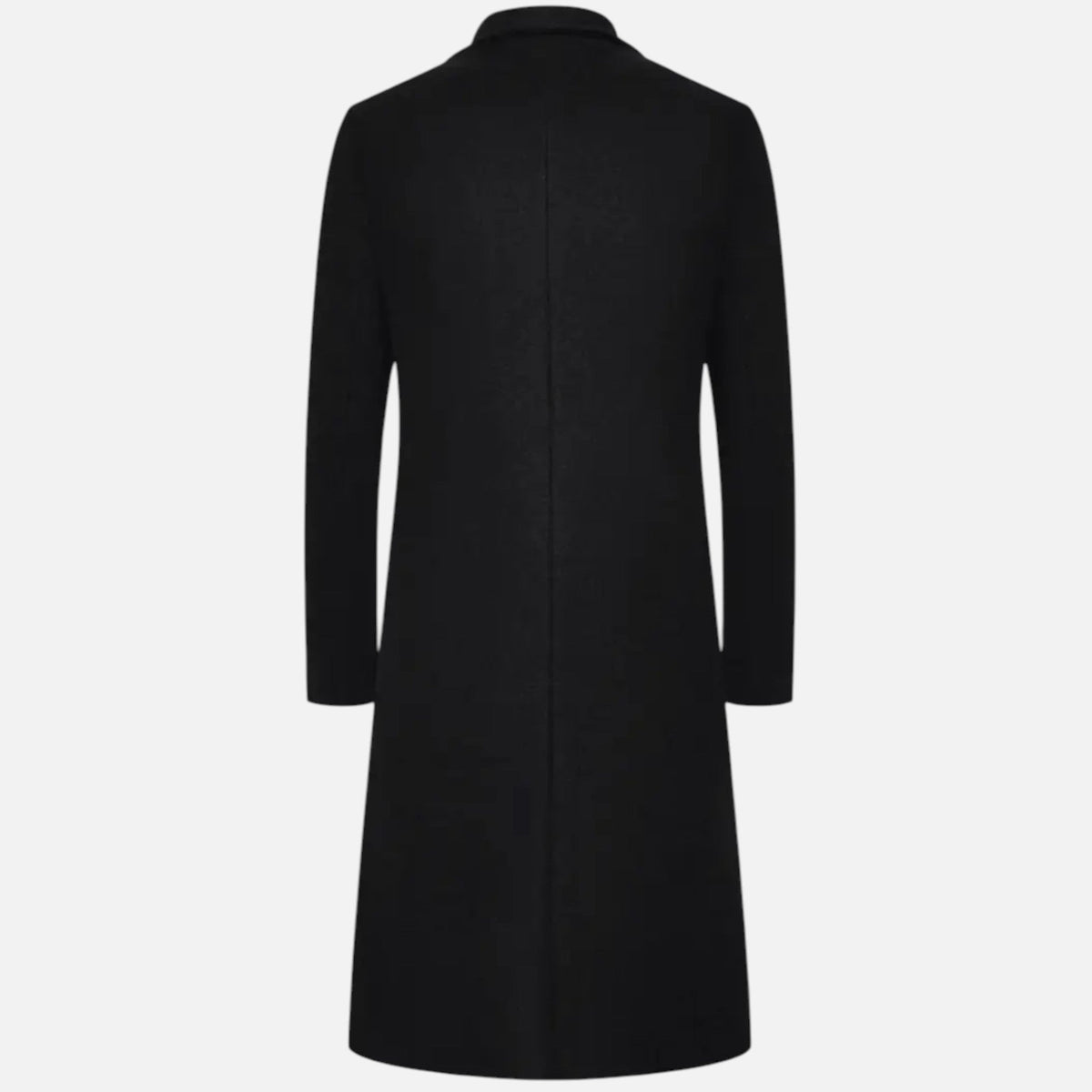 Men's Streamlined Knee-Length Coat with Light Inner Lining