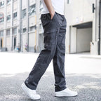 Men's Four-Way Stretch Travel Trousers with Cargo Pockets