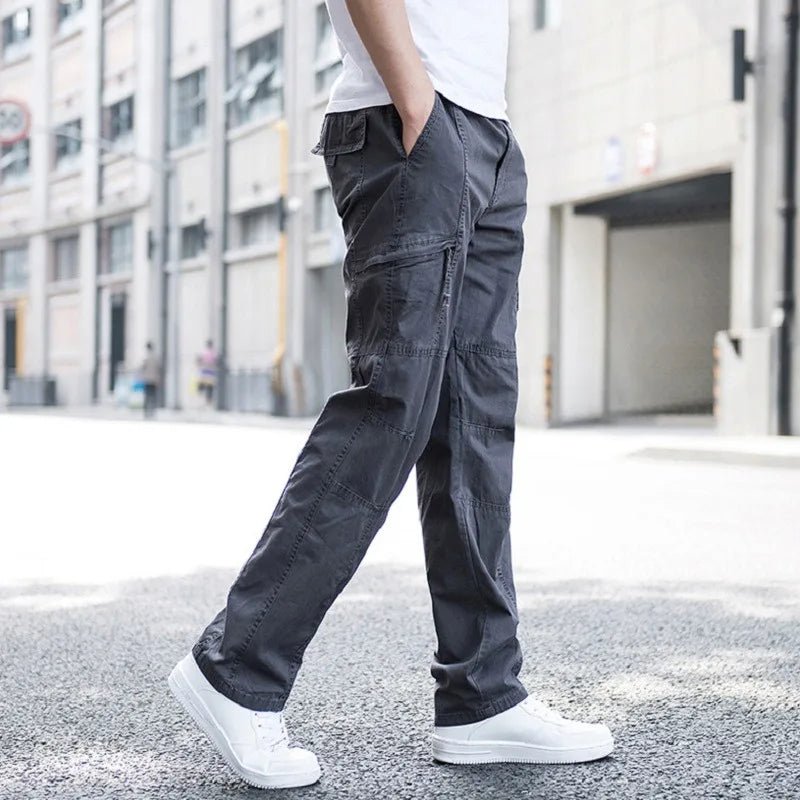 Men's Four-Way Stretch Travel Trousers with Cargo Pockets