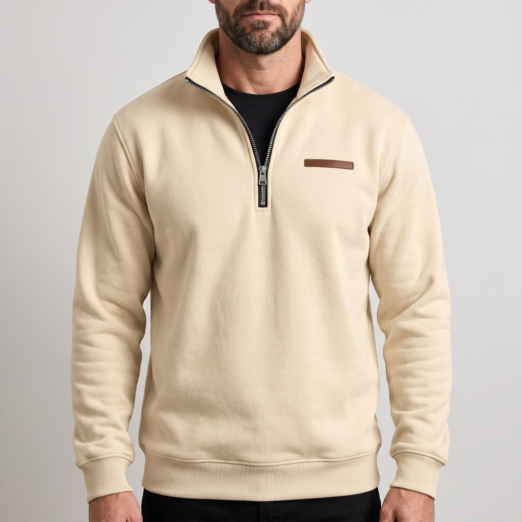 Men's Shape-Holding Fleece Sweatshirt in a Modern Cut