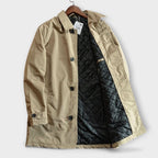 Men's Heritage Rain Mac with Turn-Down Collar and Trench Cut