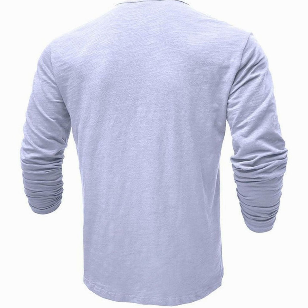 Men's Soft Long-Sleeve Henley T-Shirt in Breathable Fabric