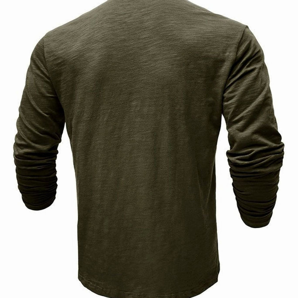 Men's Soft Long-Sleeve Henley T-Shirt in Breathable Fabric