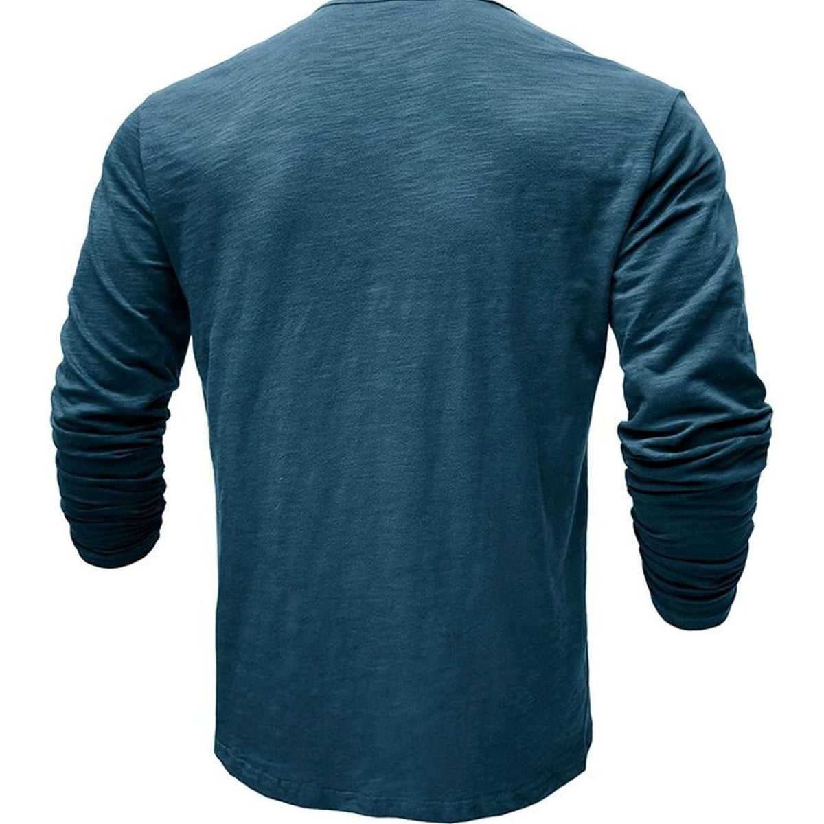 Men's Soft Long-Sleeve Henley T-Shirt in Breathable Fabric