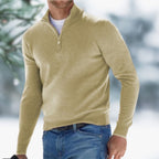 Men's Slim Quarter-Zip Soft Knit Jumper for Smart Fridays