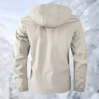 Men's Waterproof Quilted Outdoor Jacket with High Collar