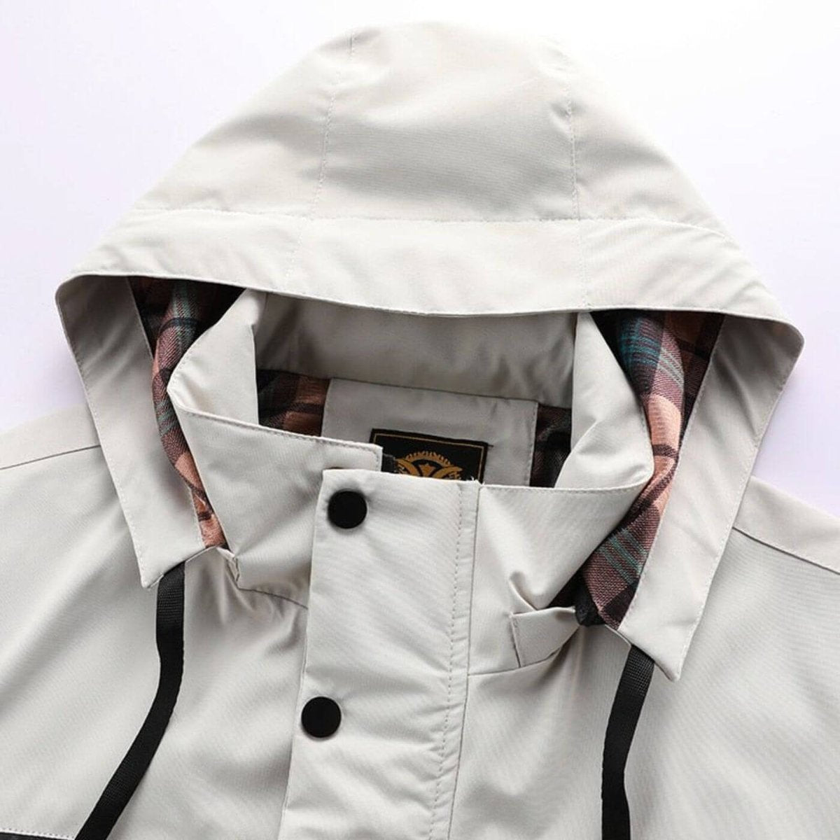 Men's Waterproof Quilted Outdoor Jacket with High Collar