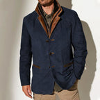 Men's Versatile Button-Front Blazer for Office and Weekend