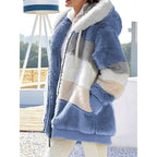 Women's Full-Zip Plush Hooded Jacket in a Roomy Cut