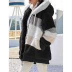 Women's Full-Zip Plush Hooded Jacket in a Roomy Cut