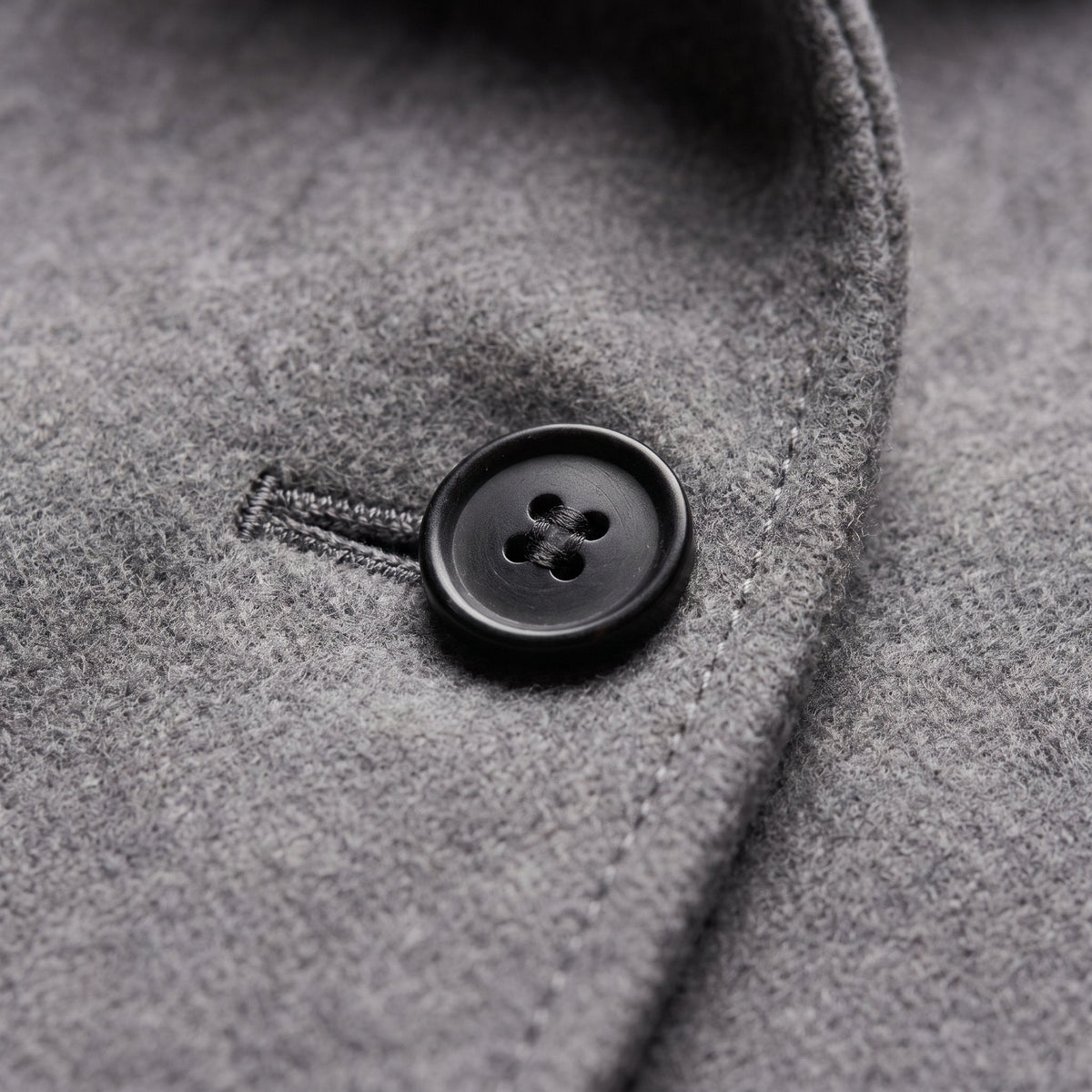 Women's Clean-Line Buttoned Smart Coat with Wool-Look Finish