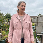 Women's Wool-Style Blend Belted Coat with Double-Breasted Front