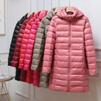 Women's Shaped Down Puffer Jacket for Spring and Autumn