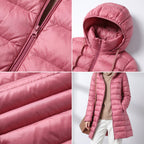 Women's Shaped Down Puffer Jacket for Spring and Autumn