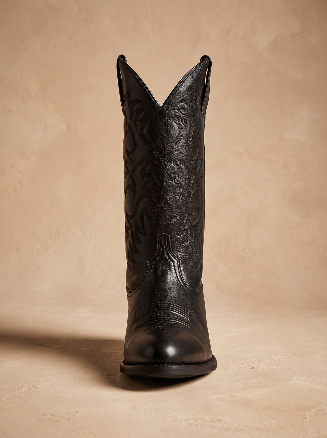 Women's Mid-Calf Western Boots with Tonal Embroidery and Block Heel