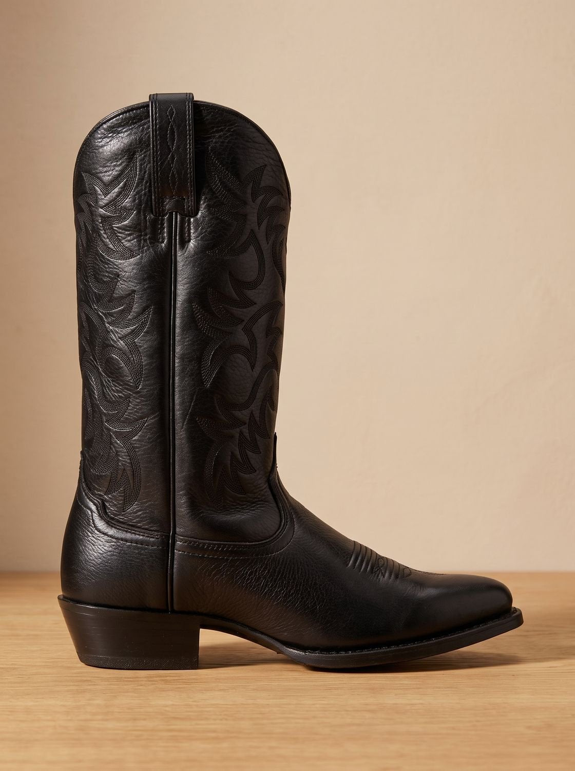 Women's Mid-Calf Western Boots with Tonal Embroidery and Block Heel