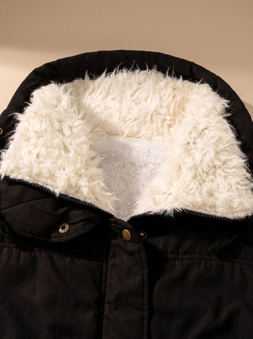 Women's Machine-Washable Insulated Coat with Drawstring Waist