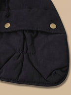 Women's Machine-Washable Insulated Coat with Drawstring Waist