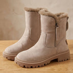 Women's Snow-Ready Deep-Tread Boots with Faux Fur Collar