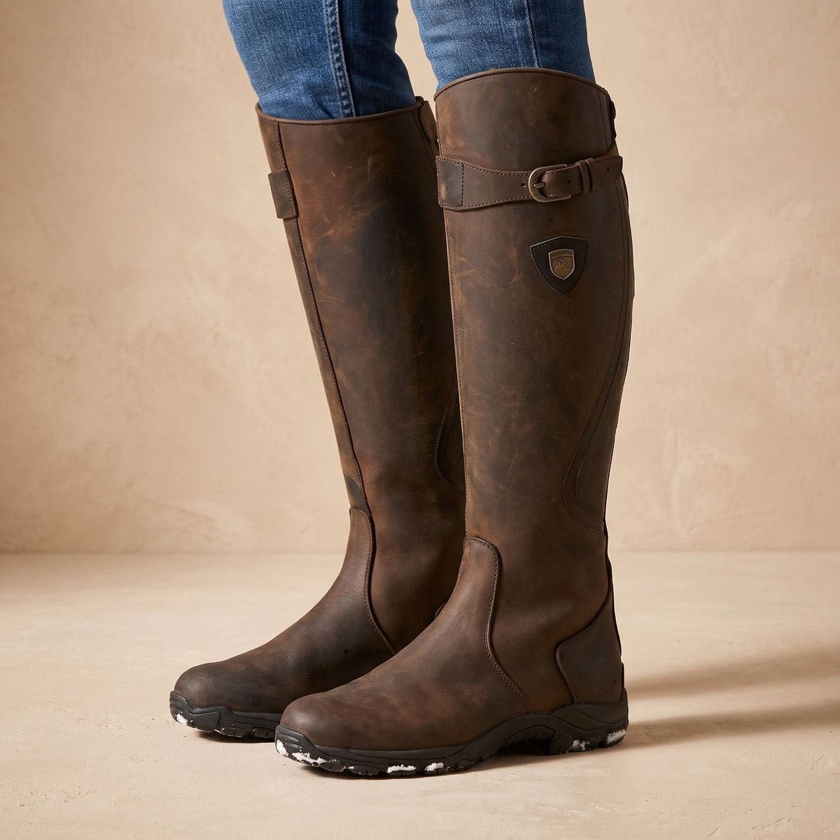 Women's Orthopedic Non-Slip Knee-High Boots with Adjustable Calf Strap