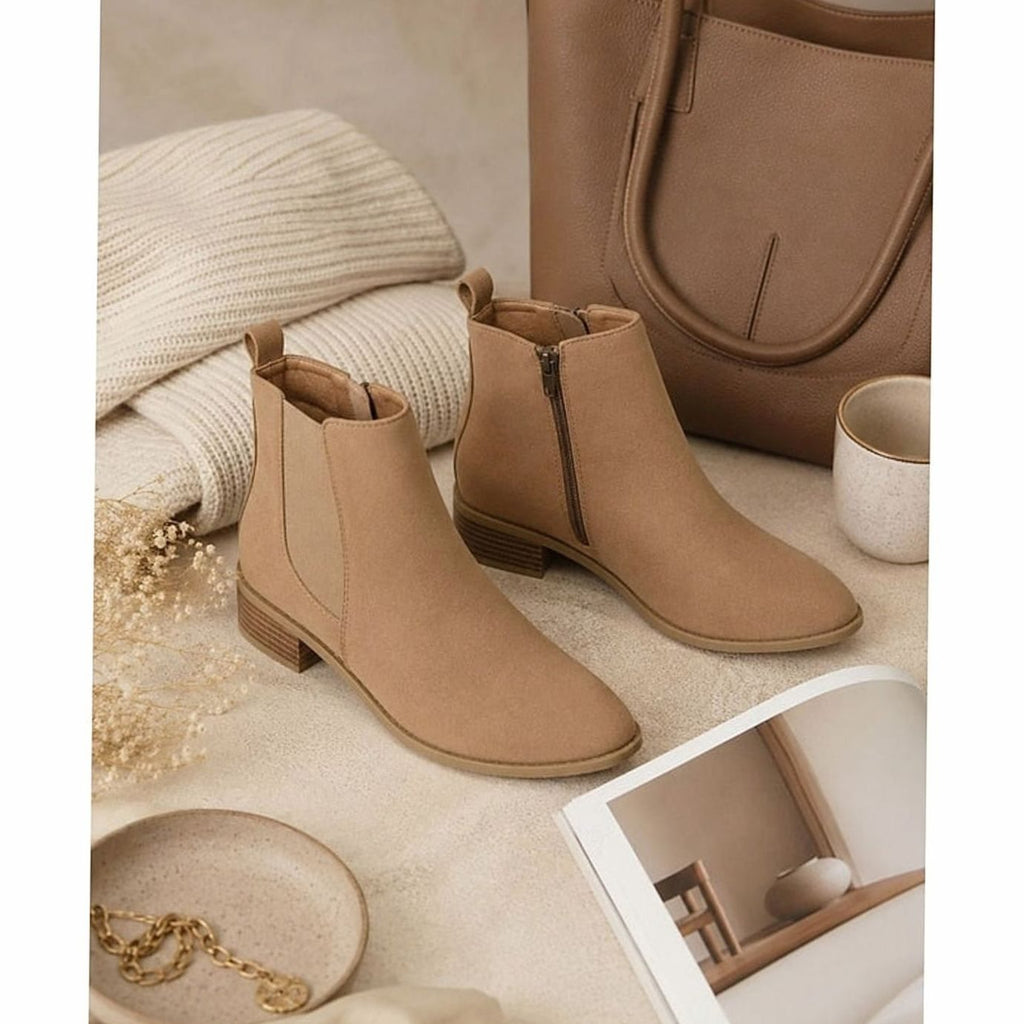 Women's Work-to-Weekend Pointed Suede Boots with Side Zip