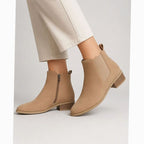 Women's Work-to-Weekend Pointed Suede Boots with Side Zip