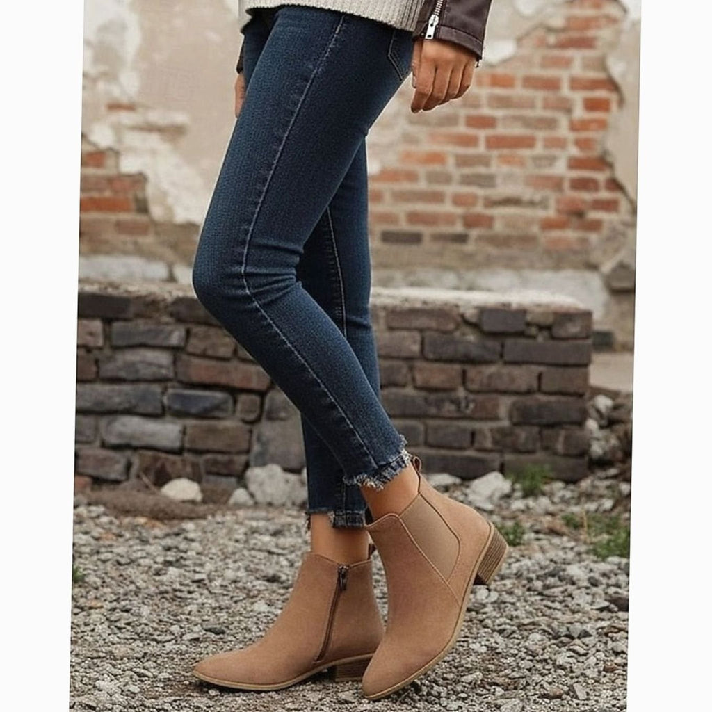 Women's Work-to-Weekend Pointed Suede Boots with Side Zip
