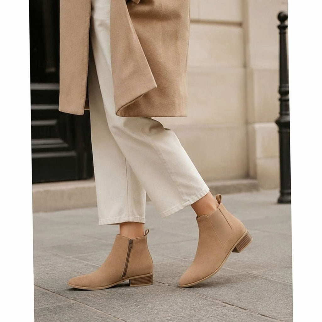 Women's Work-to-Weekend Pointed Suede Boots with Side Zip